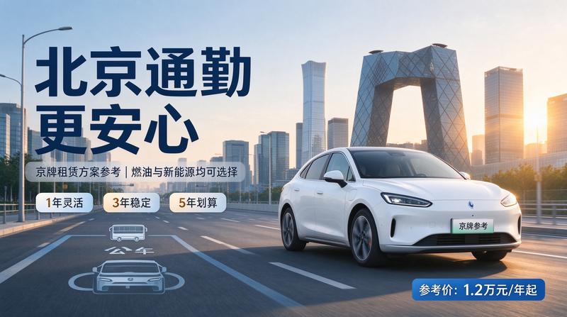 京牌租赁服务流程示意图